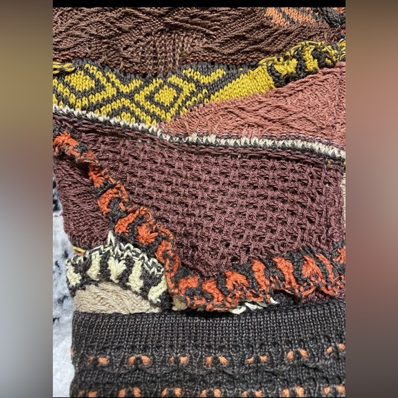 Vintage 80’s COOGI sweater %100 cotton - Button collar Sz. Large - Picture 3 of 9